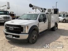 2019 Ford F550 4x4 Mechanics Service Truck Runs & Moves, PTO Engages, Outriggers Operate