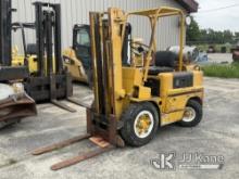 Allis Chalmers FPL-50-2PS Cushion Tired Forklift Runs, Moves, Operates, Main Cylinder Leaks Hydrauli
