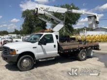 HiRanger TL36-P, Articulating & Telescopic Bucket Truck mounted behind cab on 2001 Ford F550 Flatbed