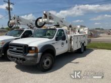 Altec AT37G, Articulating & Telescopic Bucket mounted behind cab on 2007 Ford F550 Service Truck Not