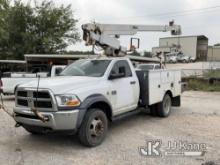 Altec AT200-A, Telescopic Bucket Truck mounted behind cab on 2011 Dodge Ram 4500 Service Truck Runs,