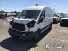 2017 Ford Transit-350 Cargo Van Runs & Moves, Wrecked, Bad Power Steering, Body & Rust Damage, Must 