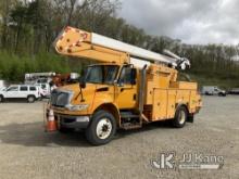 (Shrewsbury, MA) Lift-All LOM-50-1S, Material Handling Bucket Truck rear mounted on 2009 Internation