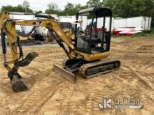 2015 Cat 302.7DCR Mini Hydraulic Excavator Runs, Moves & Operates, Rust