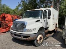 2010 International 4400 Extended Cab Enclosed Utility Truck, Contents May Not Be Included With Sale.