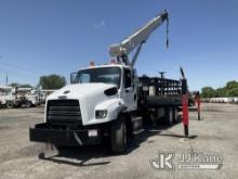 National/Manitowoc 680H, Hydraulic Crane mounted behind cab on 2015 Freightliner 114SD T/A Flatbed T