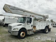 Altec AA55-MH, Material Handling Bucket Truck rear mounted on 2008 Freightliner M2 106 Utility Truck