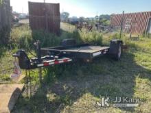 2014 Monroe Towmaster S/A Tilt Top Tagalong Trailer Missing Hub And Tire