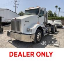 (Jurupa Valley, CA) 2009 Kenworth T800 T/A Truck Tractor Not Running, Parts Missing, Oil Leak, Fuel