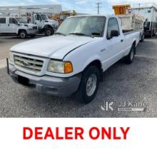 2003 Ford Ranger Regular Cab Pickup 2-DR, Do Not Check In Until Fees Are Paid Not Running
