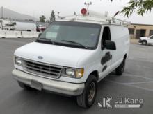 1996 Ford Econoline Cargo Van Runs & Moves, Paint Damage, Tow package