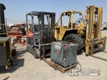 Toyota 7FBCU25 Solid Tired Forklift Not Starting, Missing Key, True Hours Unknown