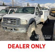 (Jurupa Valley, CA) 2006 Ford F450 Dual Wheel Service Truck Not Running, Condition Unknown) (Ignitio