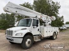 (Franktown, CO) Altec AA55E-MH, Material Handling Bucket Truck rear mounted on 2015 Freightliner M2