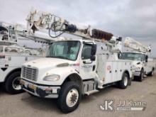 Altec DM47B-TR, Digger Derrick rear mounted on 2015 Freightliner M2 106 4x4 Utility Truck Runs, Move