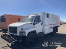 2009 GMC C6500 Chipper Dump Truck Not Running, Condition Unknown, Check Engine & ABS Lights On, Mino
