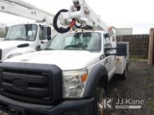 Altec AT37G, Articulating & Telescopic Bucket Truck mounted behind cab on 2015 Ford F550 Service Tru