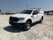 2021 Ford Ranger 4x4 Extended-Cab Pickup Truck Runs & Moves) (Check Engine Light On, Body/Paint Dama
