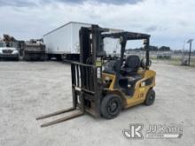 2008 Caterpillar P5000 Solid Tired Forklift Runs & Operates