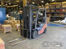 Toyota 8FGU15, 2,600# Solid Tired Forklift Runs, Moves & Operates