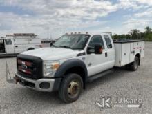 2015 Ford F550 4x4 Extended-Cab Service Truck Runs & Moves) (Rust Damage