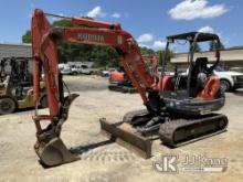 (Charlotte, NC) 2014 Kubota KX121-3ST Mini Hydraulic Excavator Runs, Moves & Operates