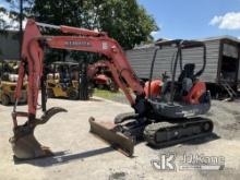 (Charlotte, NC) 2012 Kubota KX121-3ST Mini Hydraulic Excavator Runs, Moves & Operates