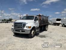 (Villa Rica, GA) 2015 Ford F750 Flatbed Truck Runs, Moves & Carrier Operates) (Carrier Operating Han