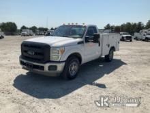 2014 Ford F250 Service Truck Runs & Moves) (ABS Light On, Traction Control Light On, Body/Paint Dama