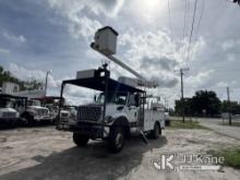 (Tampa, FL) Altec LR758, Over-Center Bucket Truck mounted behind cab on 2013 International 7300 Util