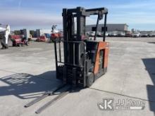 Toyota 5FD-U30 Stand-Up Forklift Runs, Moves, & Operates