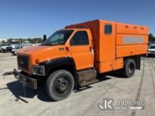 2009 GMC C6500 Chipper Dump Truck Runs, Moves, PTO Cable Unhooked-Condition of Dump Unknown, Missing