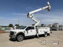 ETI ETOMH40-IH, Material Handling Bucket Truck mounted behind cab on 2017 Ford F550 4x4 Extended-Cab