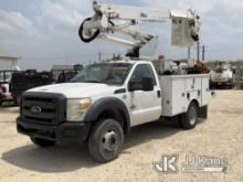 (San Antonio, TX) Altec AT37G, Articulating & Telescopic Bucket Truck mounted behind cab on 2012 For
