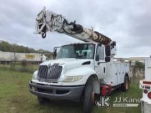 Altec DM47TR, Digger Derrick rear mounted on 2011 International 4400 Utility Truck RED TAGGED, Not R