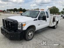 (Hawk Point, MO) 2014 Ford F350 4x4 Extended-Cab Service Truck Runs & Moves) (Jump to Start