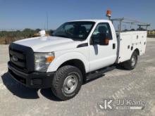 2013 Ford F250 4x4 Utility Truck Runs and moves.