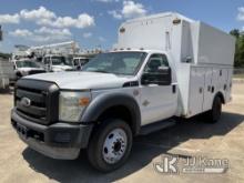 (Conway, AR) 2012 Ford F550 Enclosed High-Top Service Truck Runs & Moves) (Jump to Start, Drivers Se