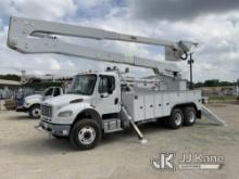 Altec A77T, Articulating & Telescopic Material Handling Bucket Truck rear mounted on 2014 Freightlin