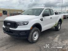 2021 Ford Ranger 4x4 Extended-Cab Pickup Truck Runs & Moves, Bad Engine, Check Engine Light On, Body