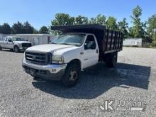 2003 Ford F450 Stake Truck Runs, Moves & Operates, Jump To Start, Rust & Body Damage
