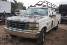 FORD F250 UTILITY (N/R) 1FTHF25H9PNB30271 1993 OD EXEMPT WHITE