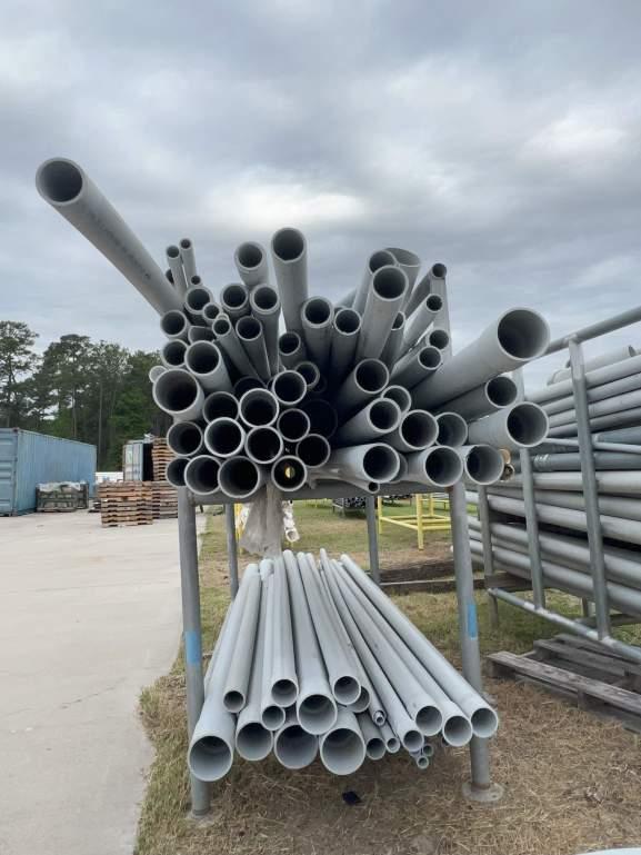 ASSTD SIZE CONDUIT W/ 2.5'X6'X6' METAL PIPE STAND