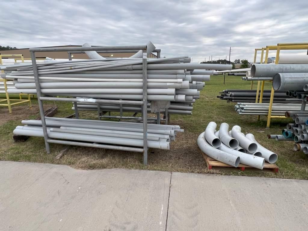 ASSTD SIZE CONDUIT W/ 2.5'X6'X6' METAL PIPE STAND