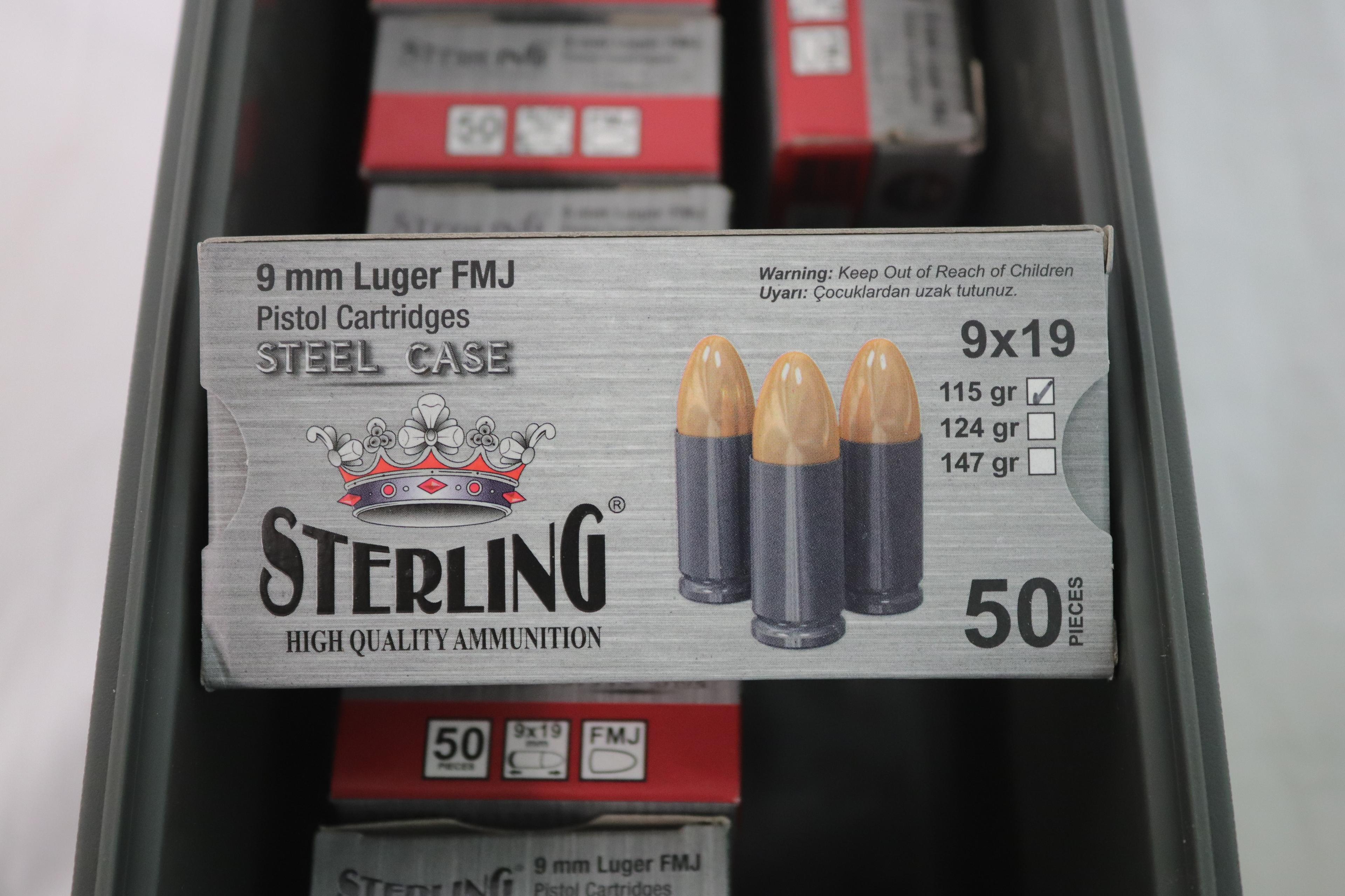 9mm Luger Cartridges