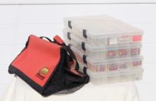 Plano  Carrying Case with Boxes of New Rapala Lures