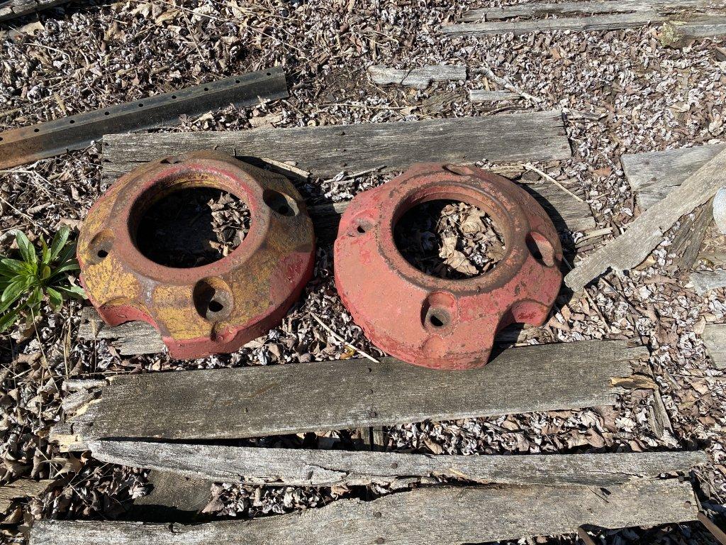 TRACTOR WEIGHTS, TILLAGE PARTS, ASSORTED STEEL