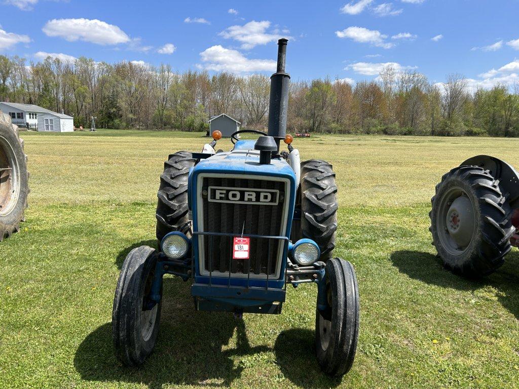 FORD 3600 TRACTOR, 3PT, PTO, 1-REMOTE, 13.6-28 REAR TIRES, DIESEL, 3721 HOURS SHOWING