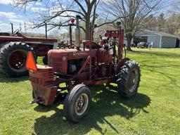 MCCORMICK FARMALL BN TRACTOR/ROUGH TERRAIN LIFT, 2-STAGE, 46'' FORKS, 2WD, 11.4-24 FRONT TIRES, REAR