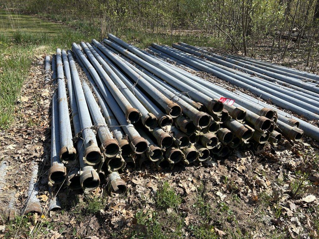 IRRIGATION PIPE, 4'', 16' APPROX. (63 QTY.)